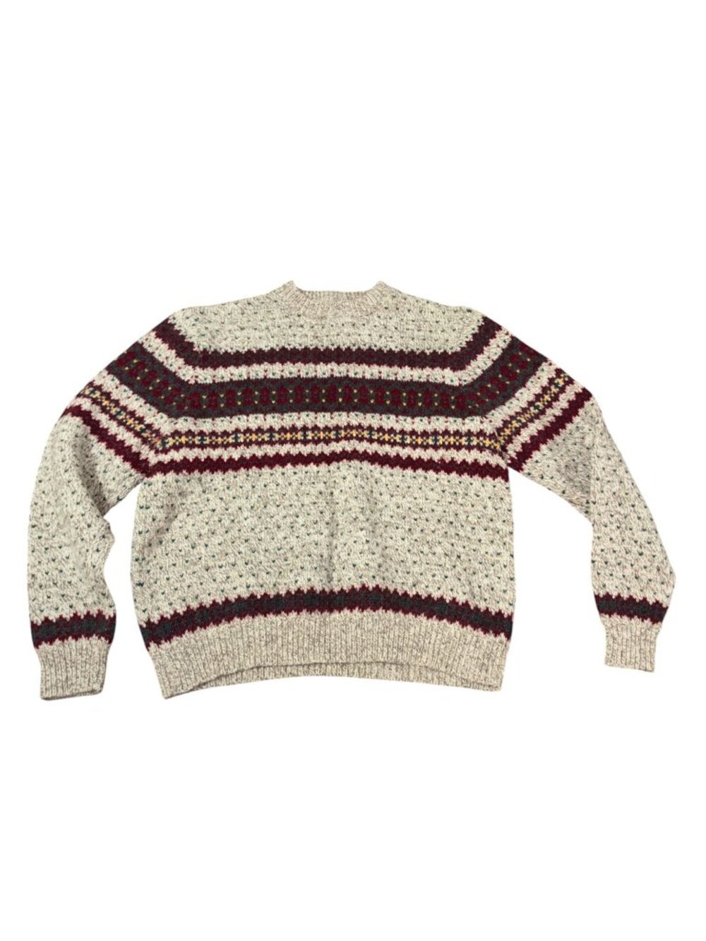 Lands' End Chunky Knit Wool  Sweater Ladies XL